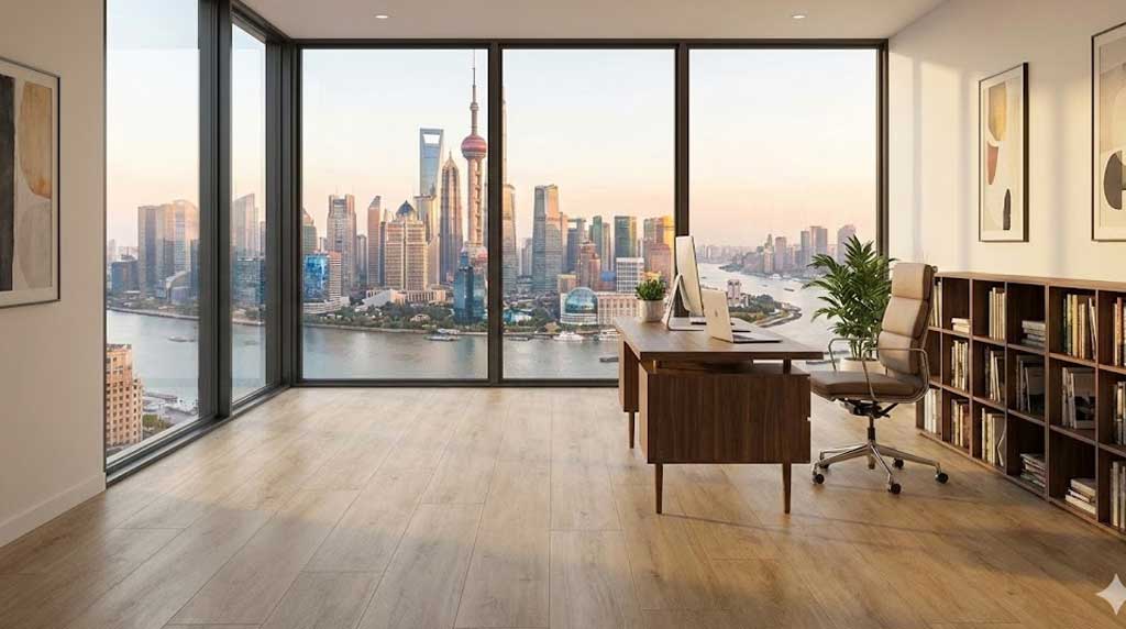 Klick Vinyl in Gewerberaum