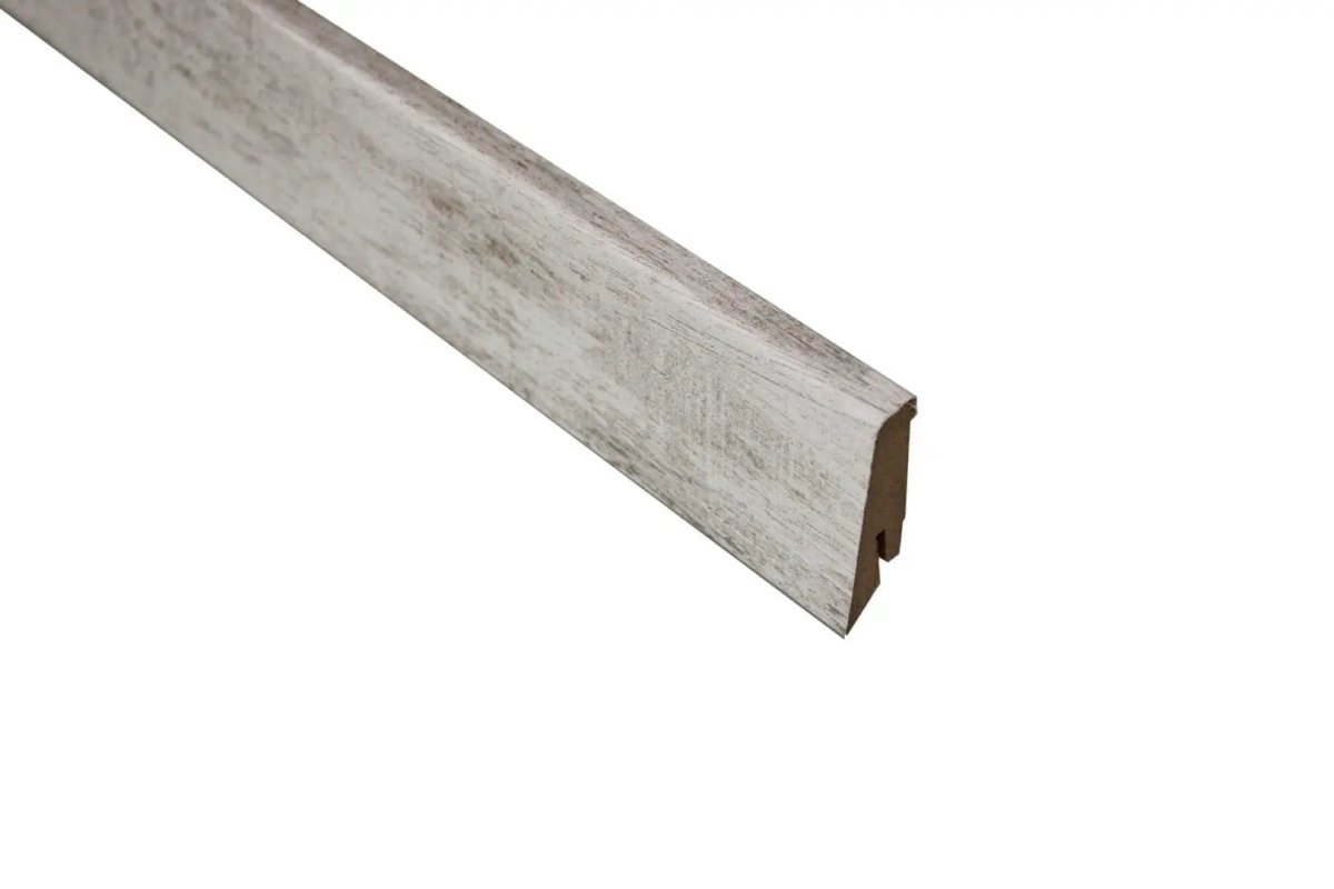 Repac Design 58 Colour Wood Art White Veranda Sockelleiste - Floor4all