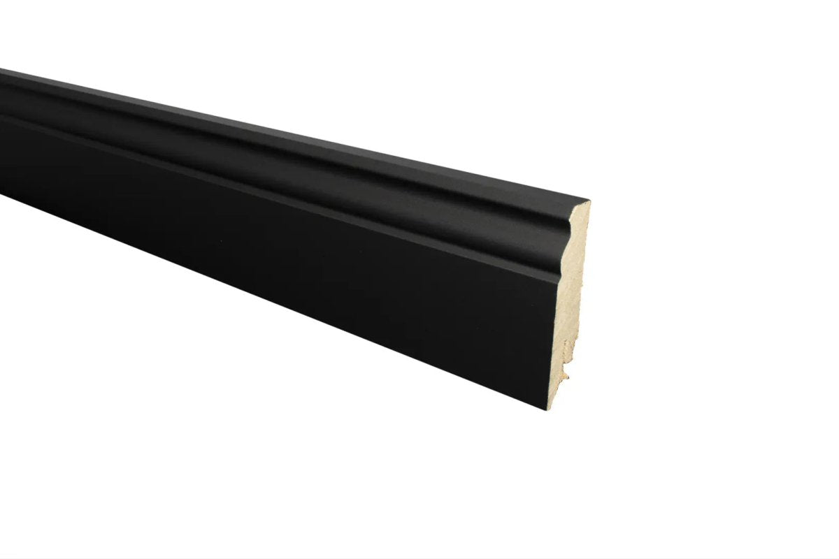 Repac Hamburger Profil schwarz 80mm Sockelleiste und - Leiste von Floor4all