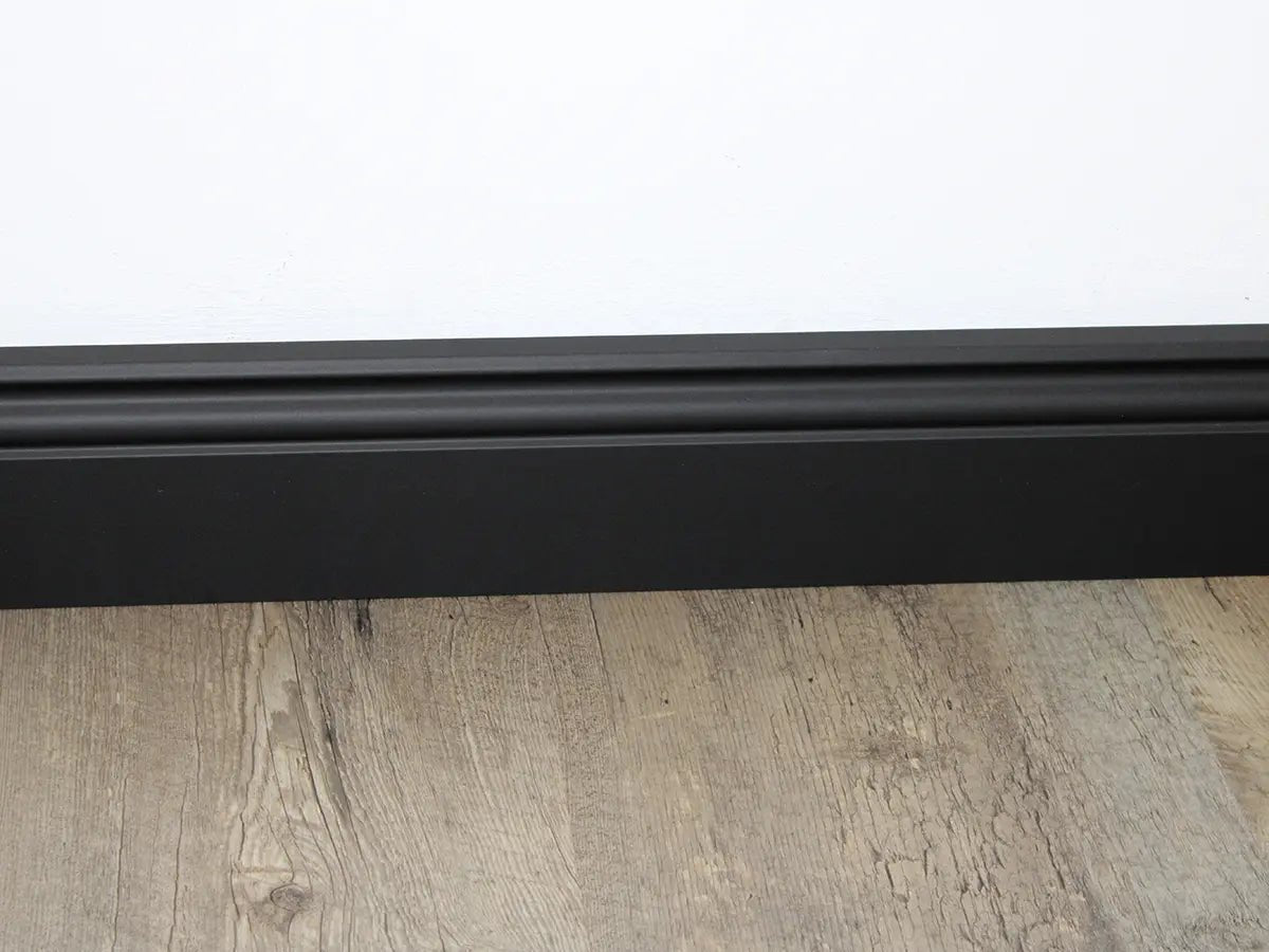 Repac Hamburger Profil schwarz 80mm Sockelleiste und - Leiste von Floor4all