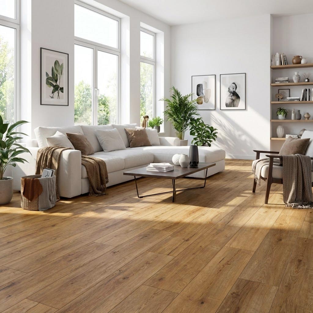 Vinylboden in Eiche Holzoptik – hochwertiges Klick-Vinyl Sevilla im Landhausdielen-Design erhältlich bei vinylshop24