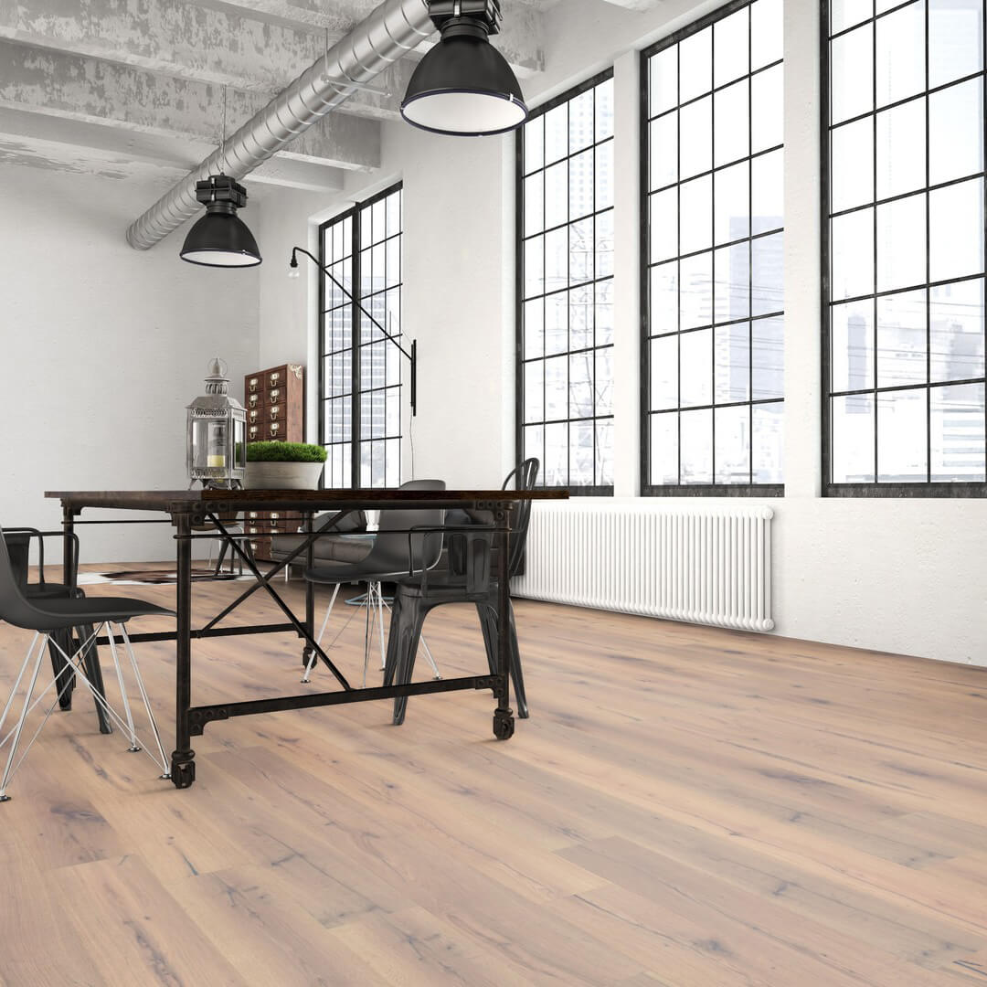 Hochwertiger Parkettboden Aurich aus Eiche – Klickparkett und Fertigparkett zum einfachen Verlegen. Robustes Echtholz Parkett mit natürlicher Optik für stilvolle Wohnräume