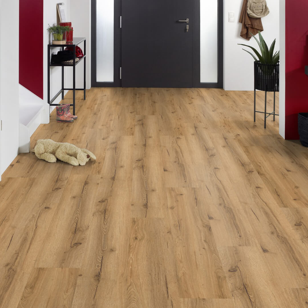 Vinylboden in Holzoptik – elegantes Klick-Vinyl der EleganceLock-Serie ‚Kopenhagen‘ im Landhausdielen-Design, modern und wasserdicht, erhältlich bei vinylshop24