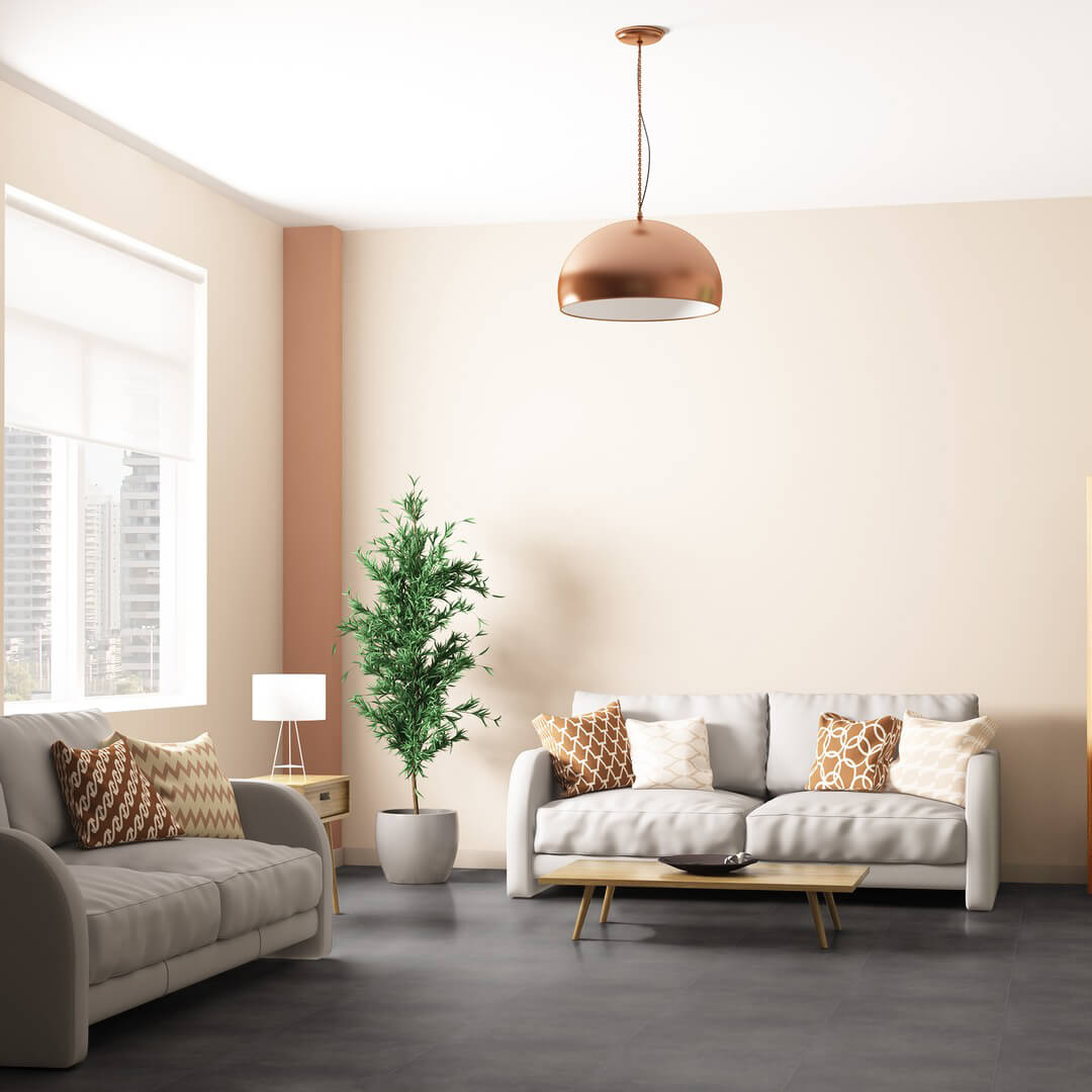 Vinylboden in Fliesen- und Marmoroptik, Klebevinyl Plauen aus der BondLine Essentials Kollektion, modern und pflegeleicht, erhältlich bei Vinylshop24