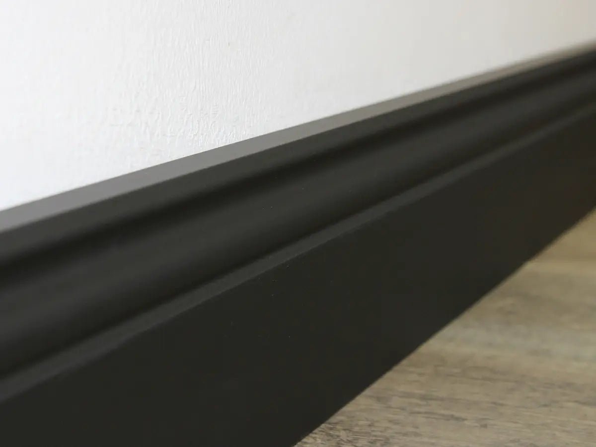 Repac Hamburger Profil schwarz 80mm Sockelleiste und - Leiste von Floor4all