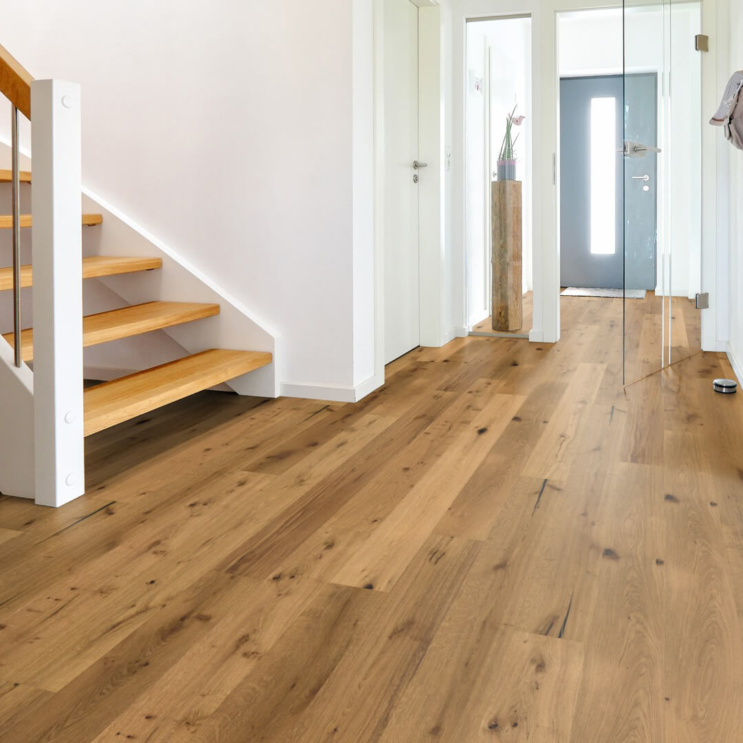 Hochwertiger Parkettboden Wolfenbüttel aus Eiche – Klickparkett und Fertigparkett zum einfachen Verlegen. Robustes Echtholz Parkett mit natürlicher Optik für stilvolle Wohnräume.