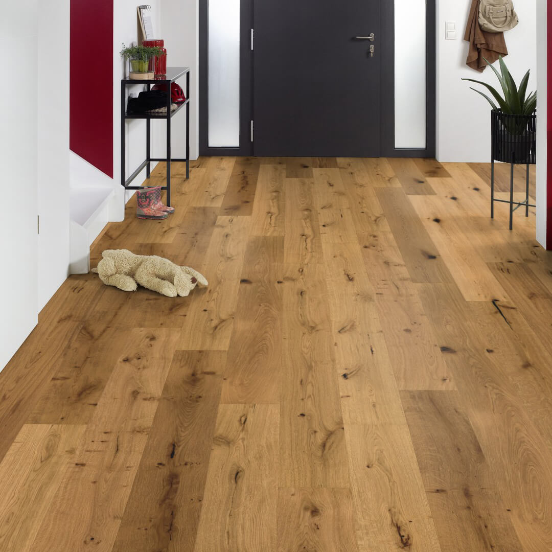 Hochwertiger Parkettboden Wolfenbüttel aus Eiche – Klickparkett und Fertigparkett zum einfachen Verlegen. Robustes Echtholz Parkett mit natürlicher Optik für stilvolle Wohnräume.