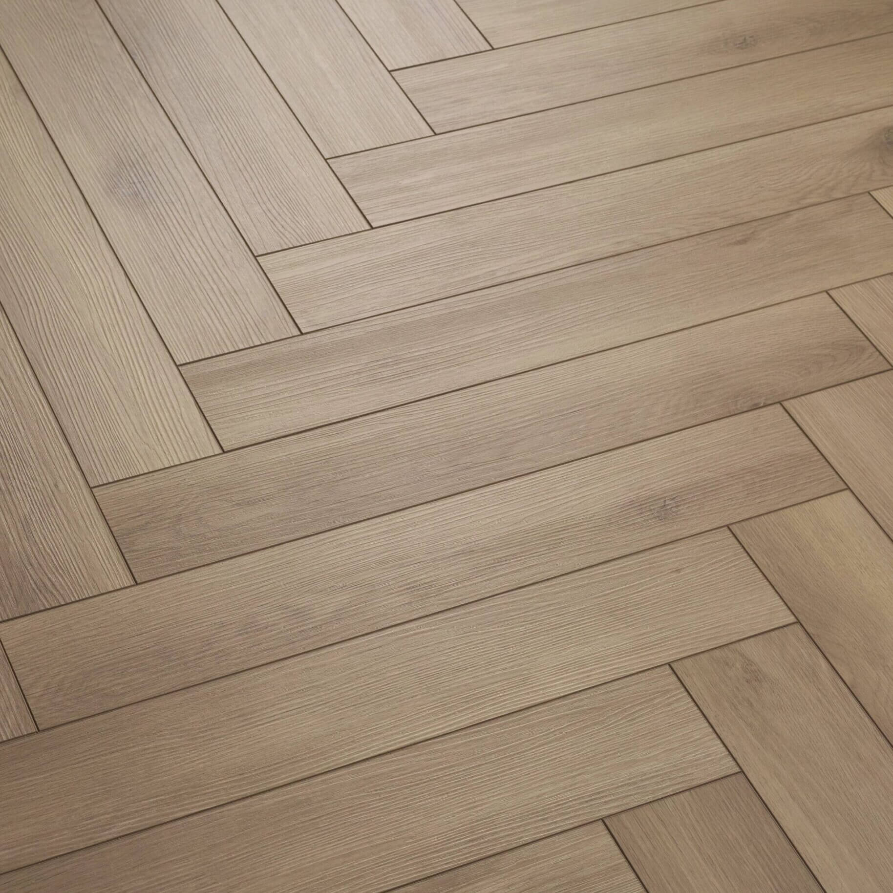 Vinylboden im Fischgrät Design Neapel – edles Klick-Vinyl in authentischer Eiche Holzoptik aus der FlexiLock Select Kollektion, modern, wasserdicht und pflegeleicht, erhältlich bei vinylshop24