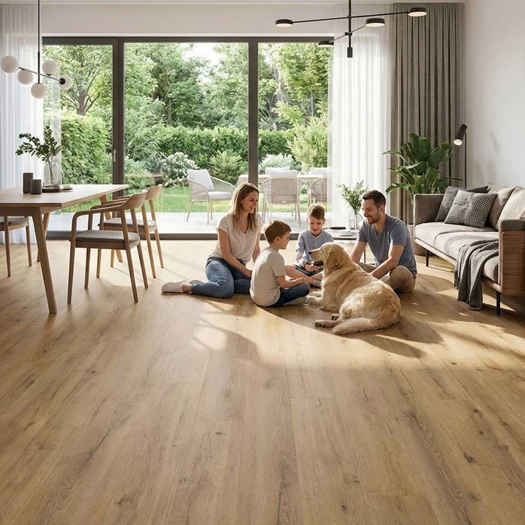 Hochwertiger Klick Vinylboden Eiche Primelock Hamburg in moderner Landhausdielen-Optik – wasserdicht, langlebig und günstig bei vinylshop24