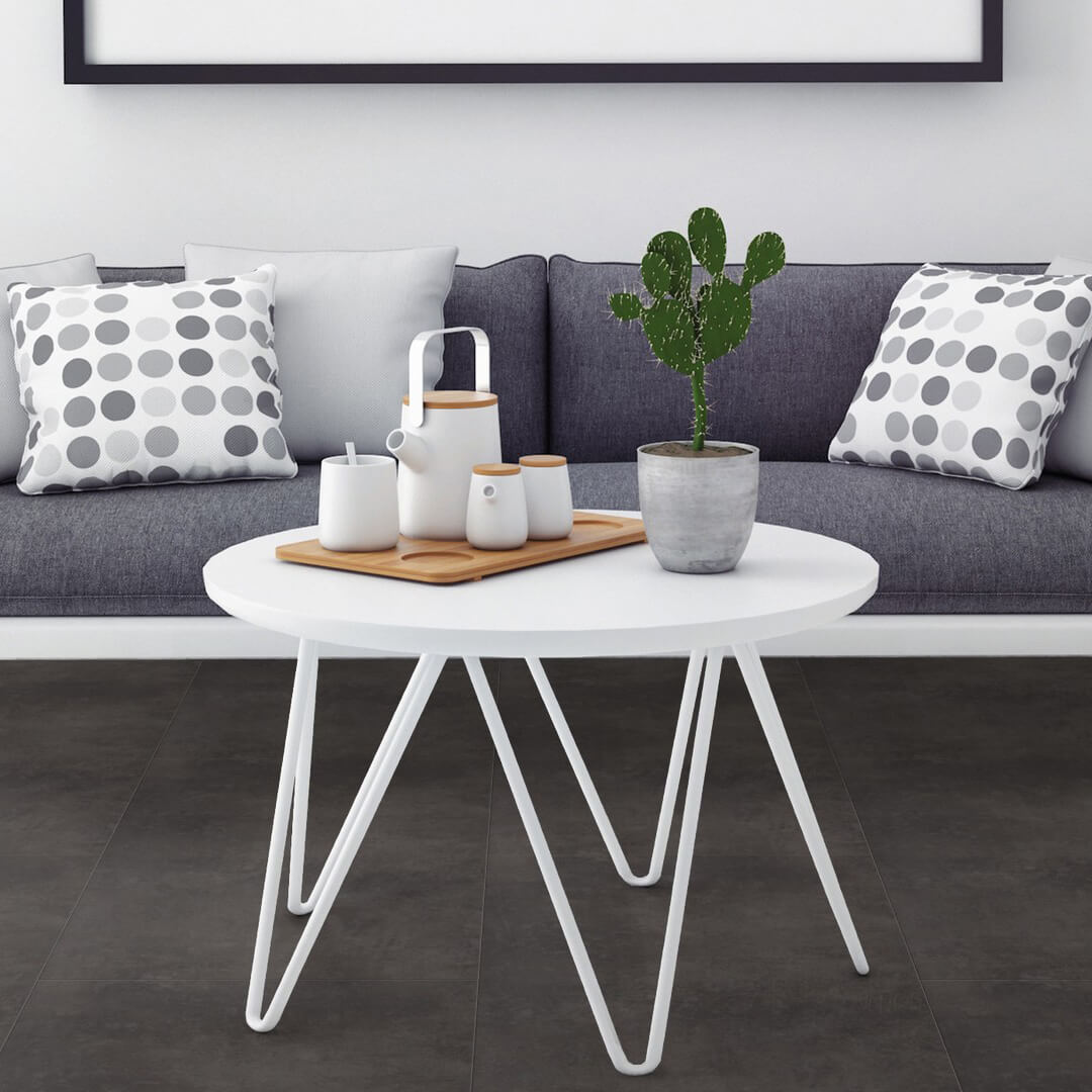 Vinylboden in Fliesen- und Marmoroptik, Klebevinyl Plauen aus der BondLine Essentials Kollektion, modern und pflegeleicht, erhältlich bei Vinylshop24